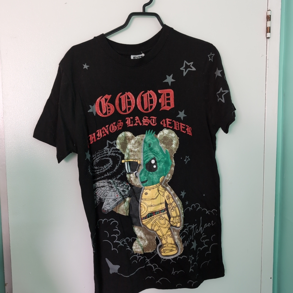🍁GTL4 black teddy holding starship tee